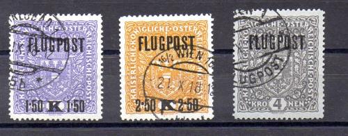 Austria Aéreo Nº Yvert 1/3 (o)